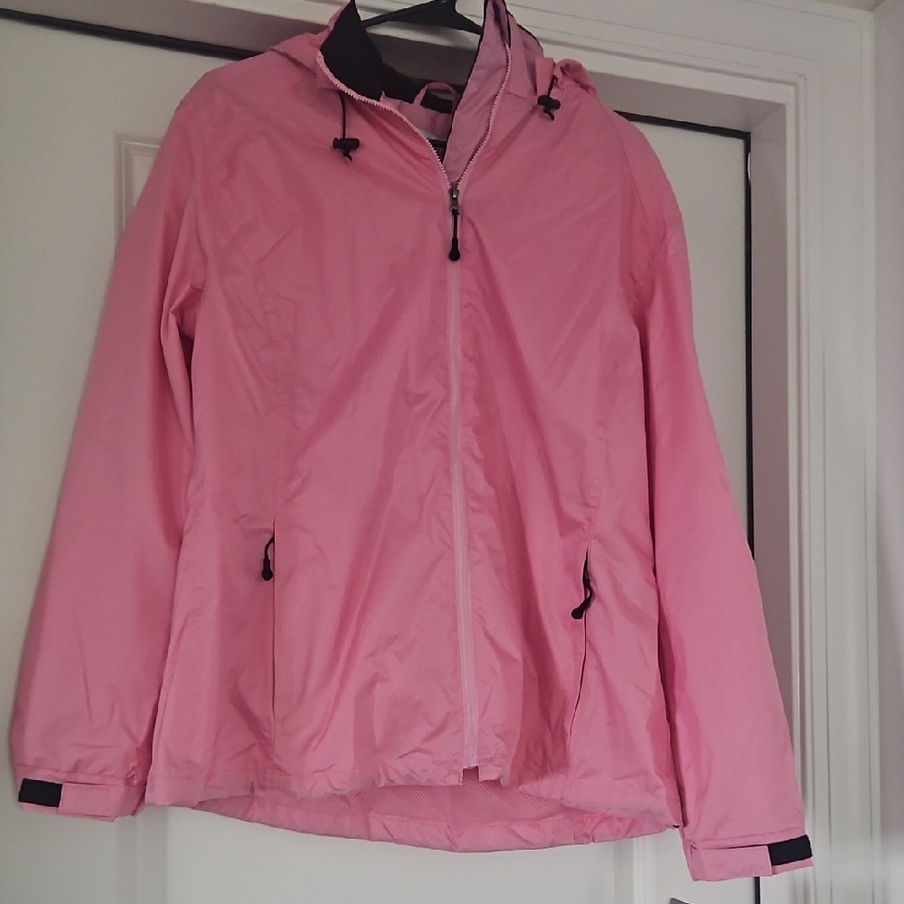 Women's Pink Hooded Utility Jacket